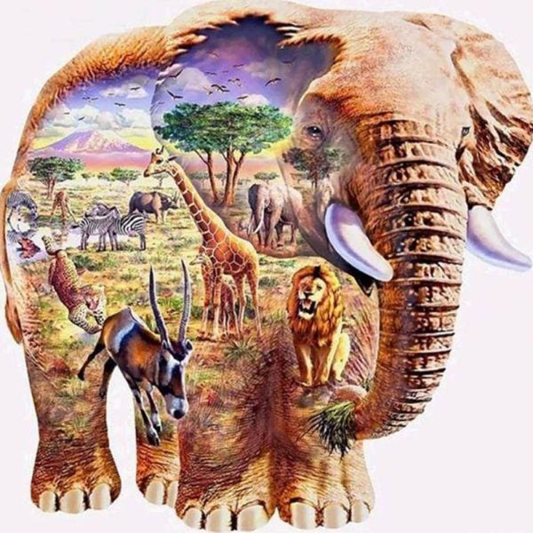 Diamond Painting - Elephant Landscape Sale - Image 2