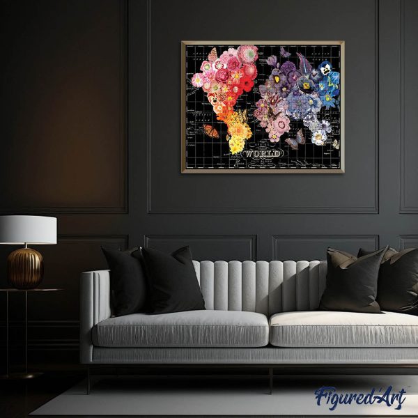 Diamond Painting - The world in flowers For Cheap - Image 3