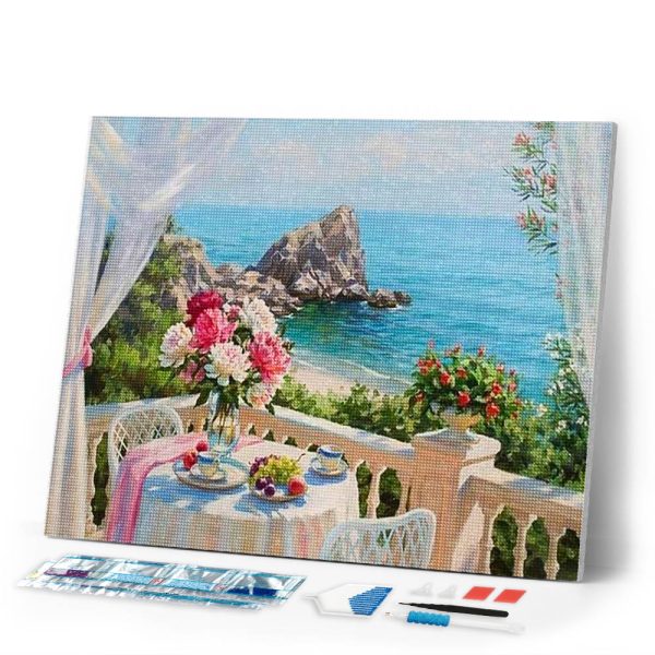Diamond Painting - Sea View on Sale