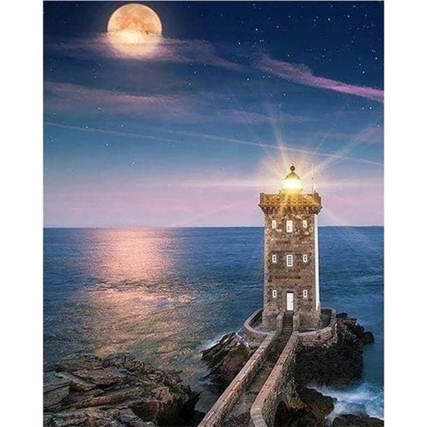 Diamond Painting - Lighthouse Night Fashion - Image 2