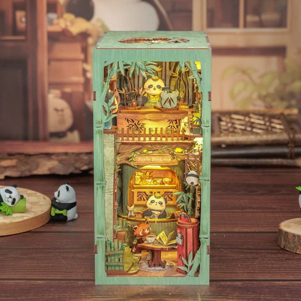 DIY Book Nook Kit - Panda Bookshop on Sale - Image 2