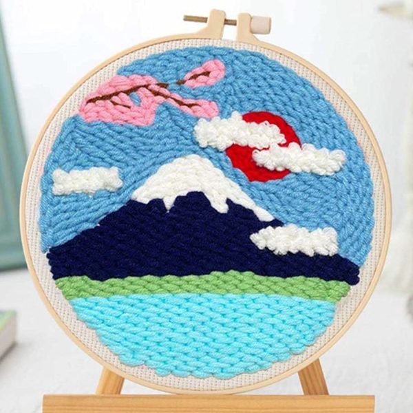 Punch Needle Kit - Mount Fuji Hot on Sale