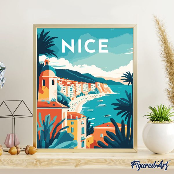 Travel Poster Nice on Sale - Image 3