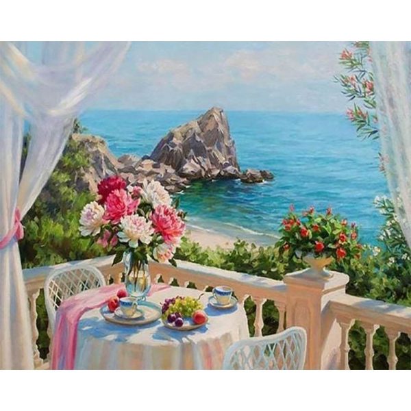Diamond Painting - Sea View on Sale - Image 2