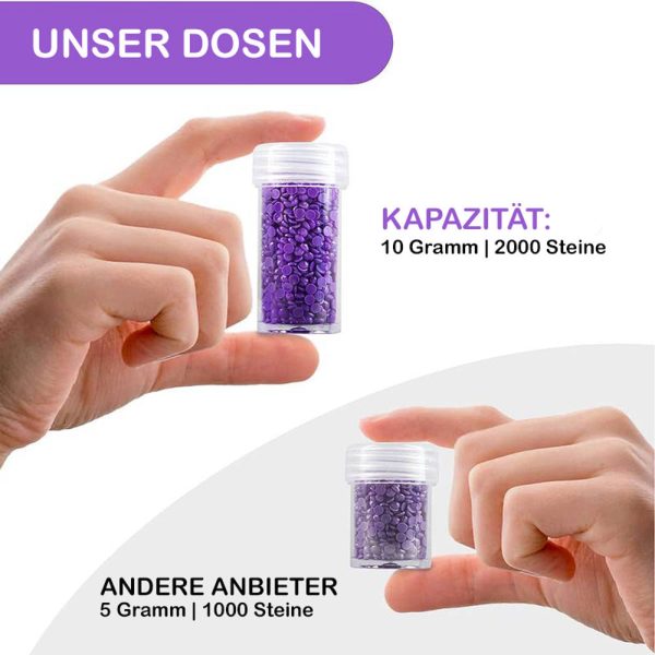 Diamond Painting Case Purple with 120 Jars + Accessories For Sale - Image 3