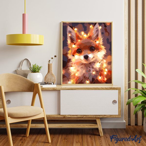 Little Fox with light bulbs For Sale - Image 3