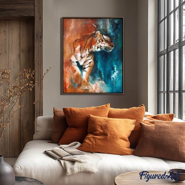 Diamond Painting - Abstract Tiger Cheap - Image 3