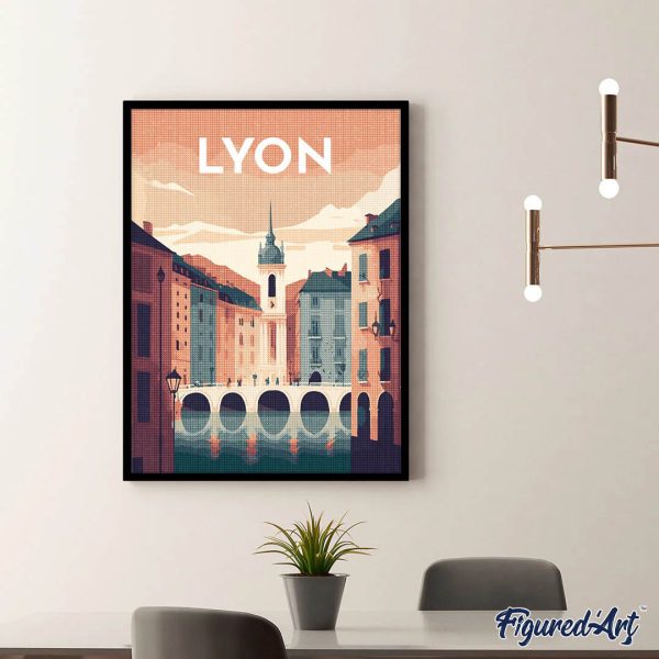 Diamond Painting - Travel Poster Lyon Online Hot Sale - Image 3