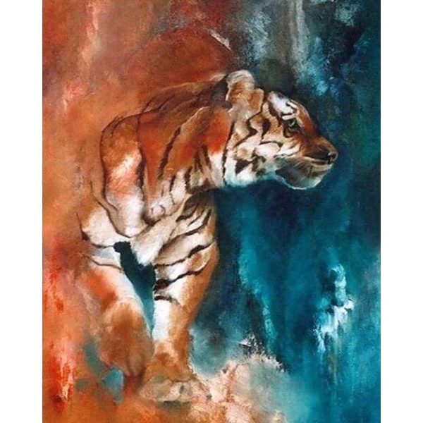 Diamond Painting - Abstract Tiger Cheap - Image 2