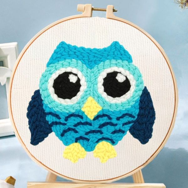 Punch Needle Kit - Blue Owl on Sale
