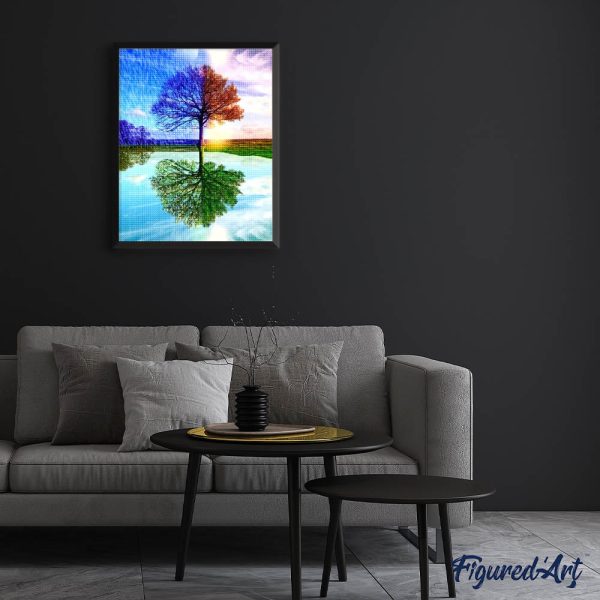 Diamond Painting - 4 Seasons Tree Fashion - Image 3