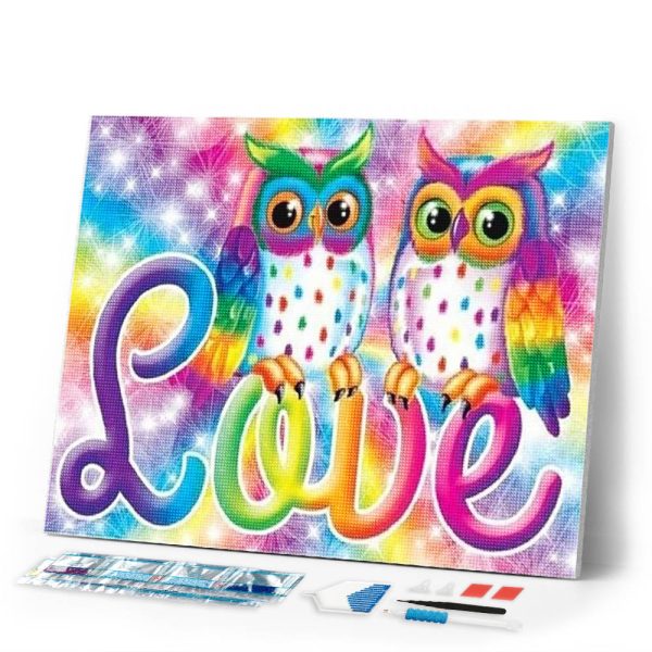 Diamond Painting - Love Owls Hot on Sale
