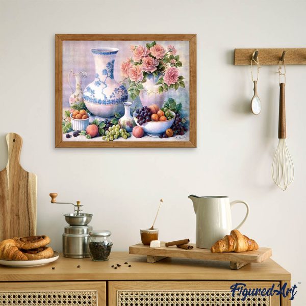 Diamond Painting - Vases and Fruits on Sale - Image 3