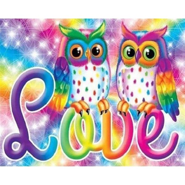 Diamond Painting - Love Owls Hot on Sale - Image 2