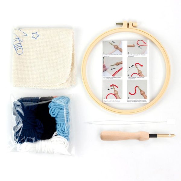 Punch Needle Kit - Girl with a Pearl Tea Fashion - Image 2