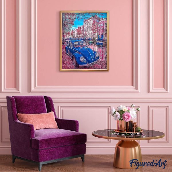 Diamond Painting - Vintage Car in Paris For Cheap - Image 3