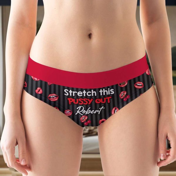 Personalized Gift For Her Woman s Briefs Stretch This Pussy Out Cheap